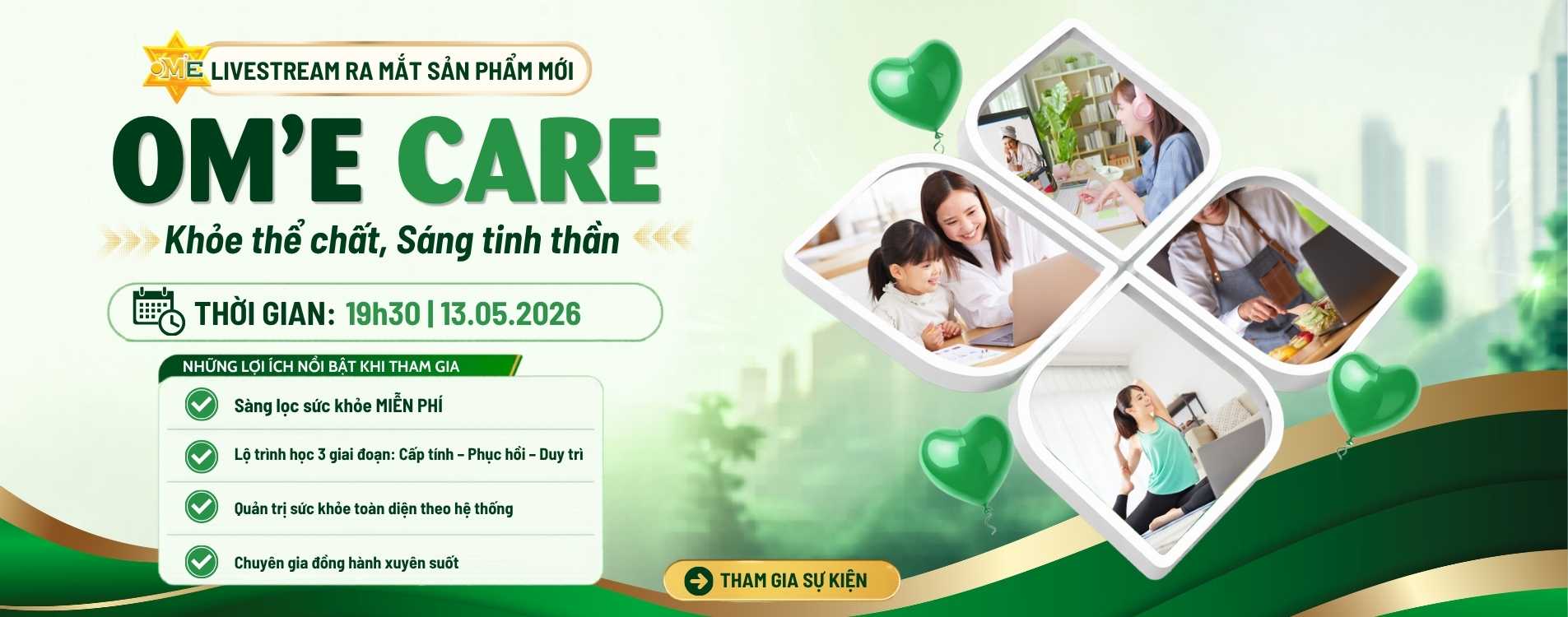 OM’E CARE – Giải pháp chăm sóc sức khỏe toàn diện cho người hiện đại