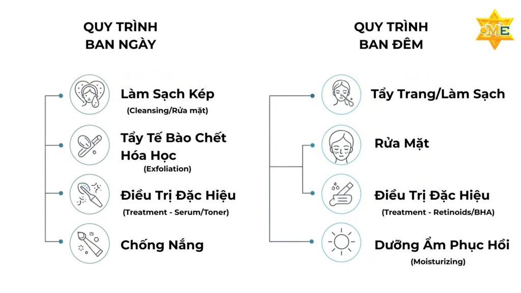 Các bước chăm sóc da mụn