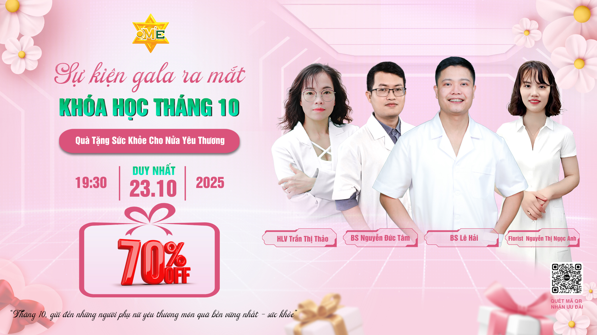 ĐÊM LIVESTREAM RA MẮT KHÓA HỌC THÁNG 10 – QUÀ TẶNG SỨC KHỎE CHO NỬA YÊU THƯƠNG