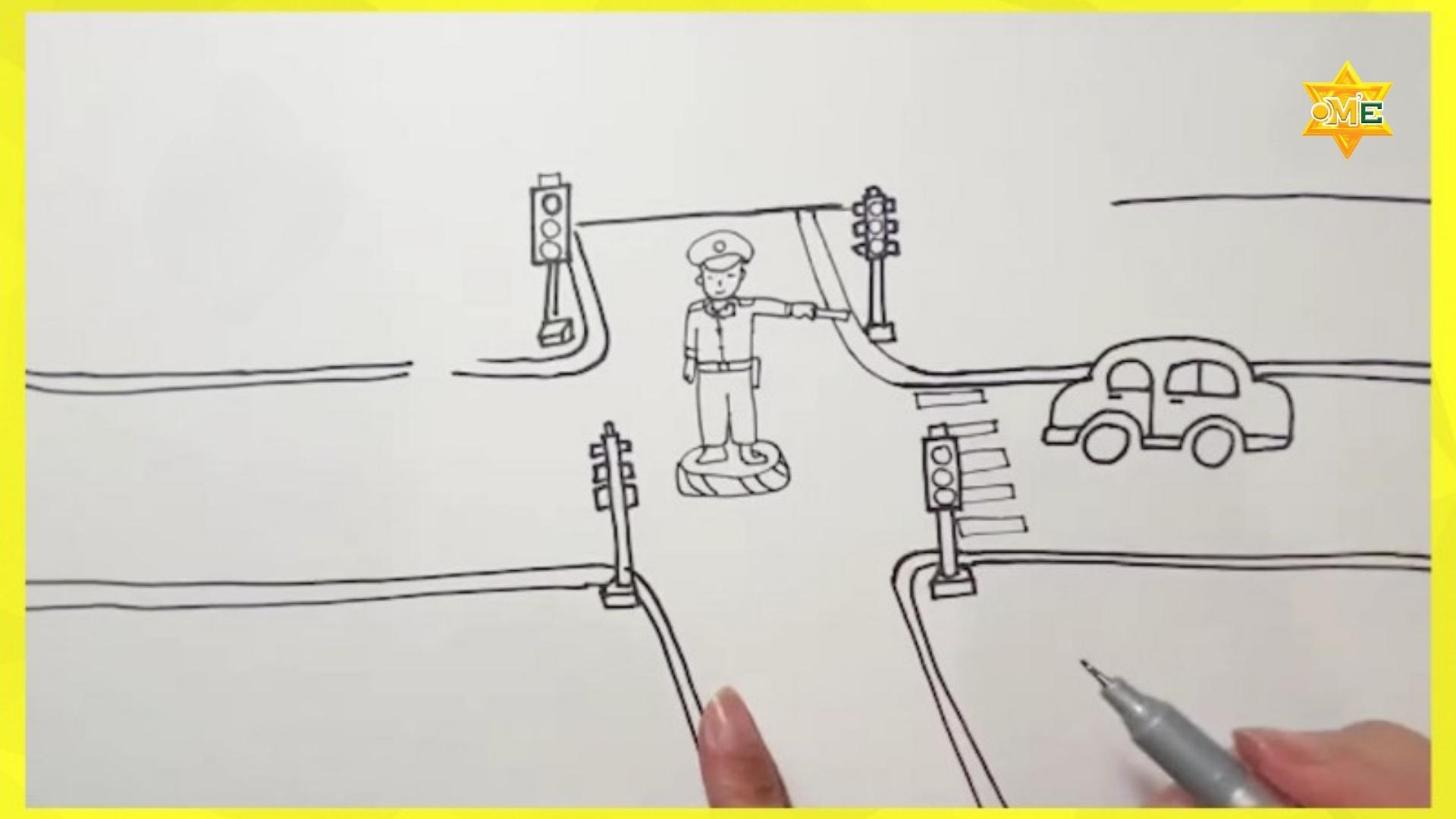 Bức Tranh Vẽ An Toàn Giao Thông