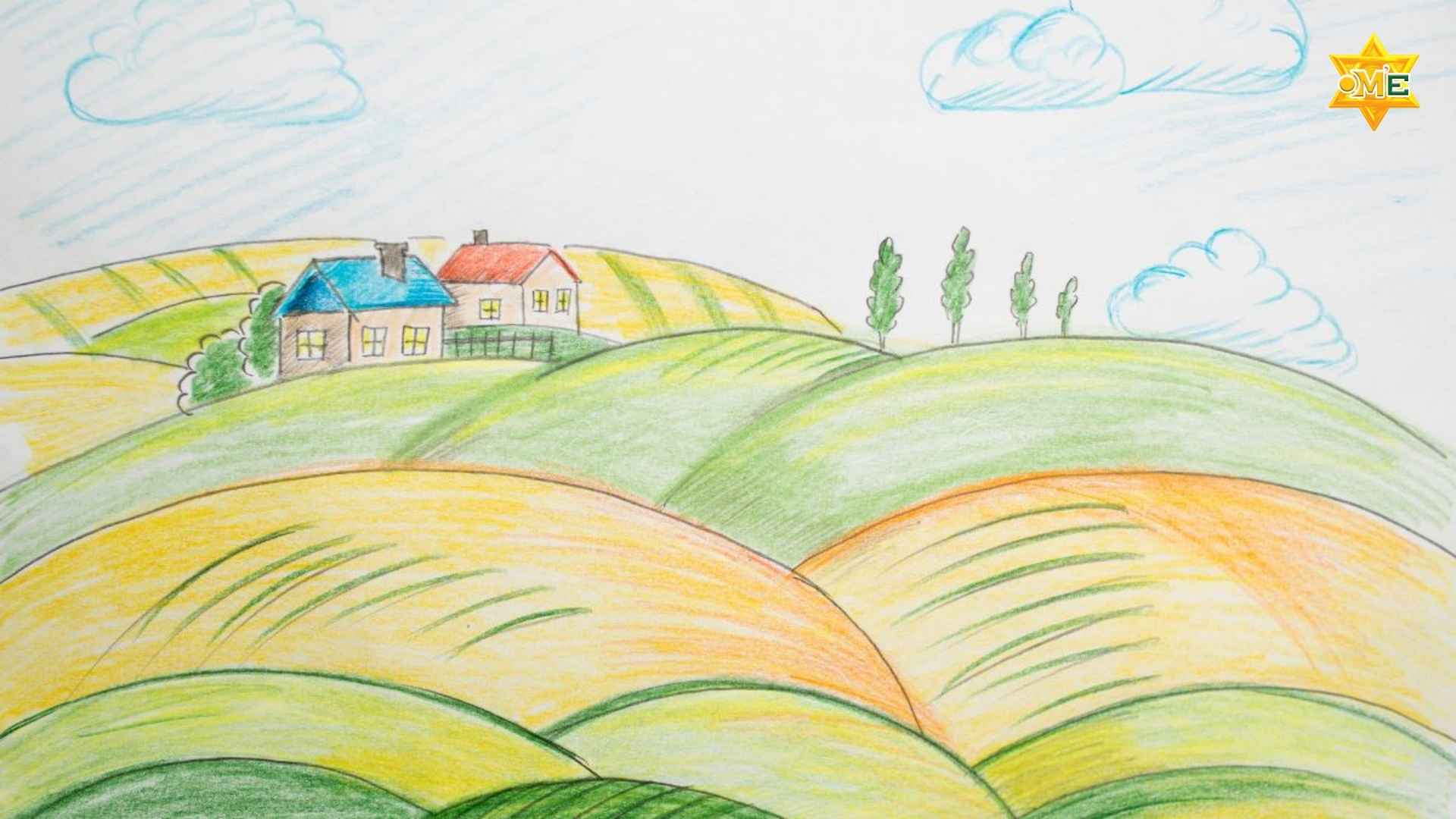 Cách Vẽ Bức Tranh Đơn Giản Phong Cảnh Quê Hương Đẹp, Dễ Vẽ Kèm Gợi Ý