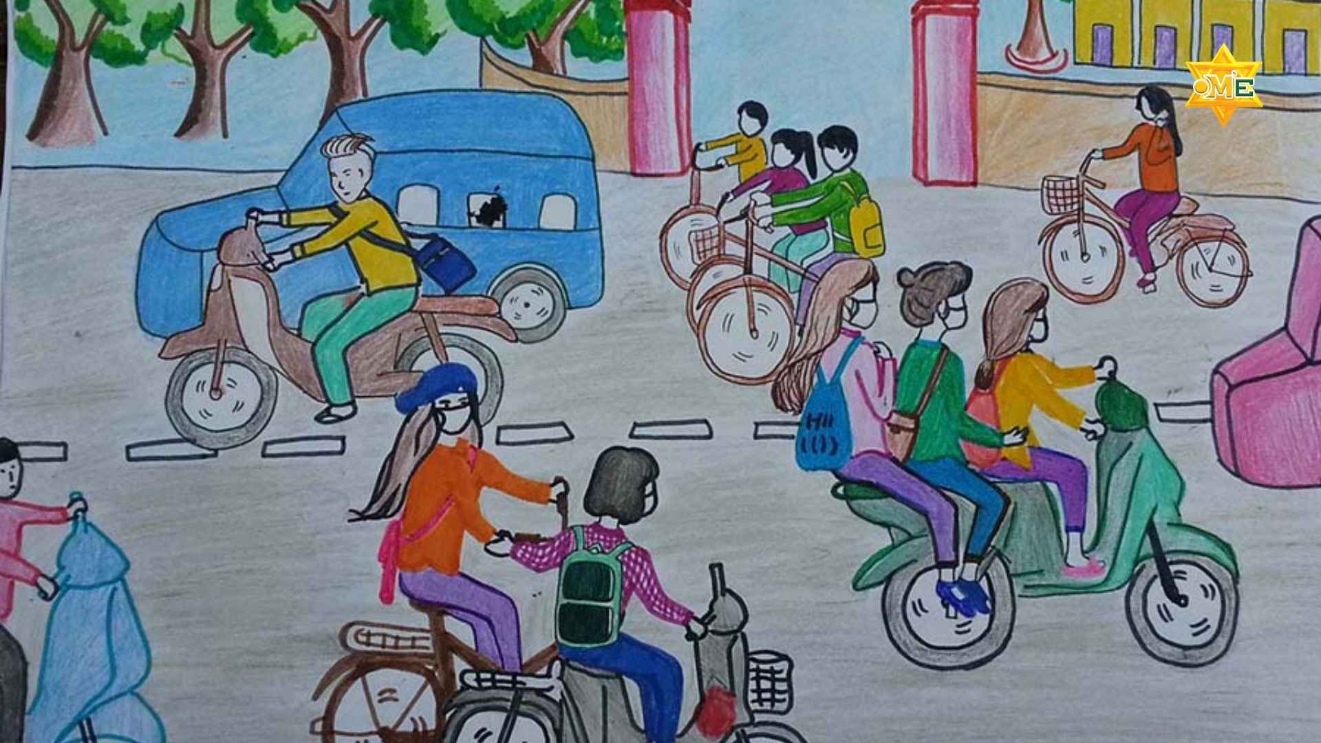 Bức Tranh Vẽ An Toàn Giao Thông