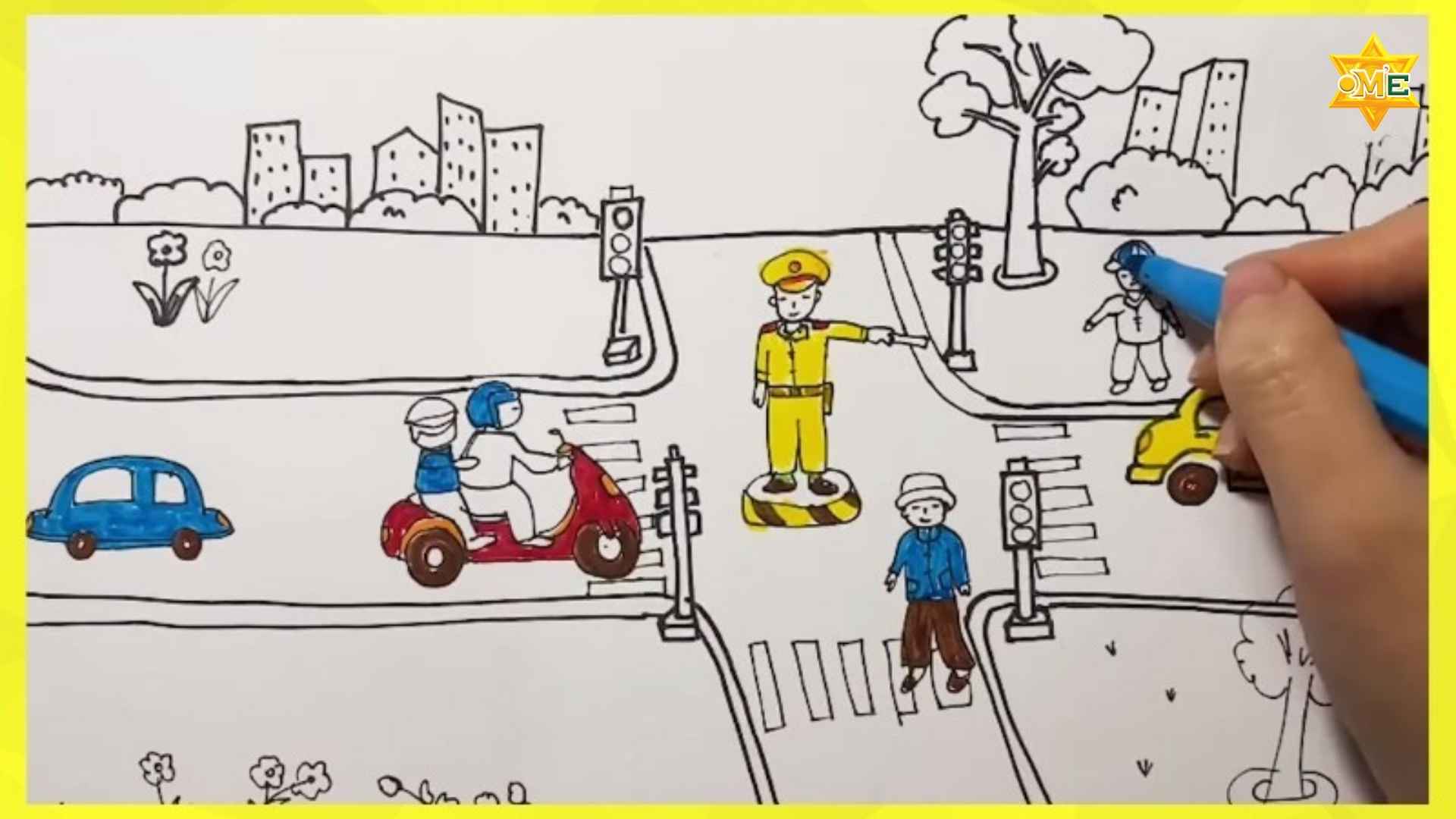 Bức Tranh Vẽ An Toàn Giao Thông