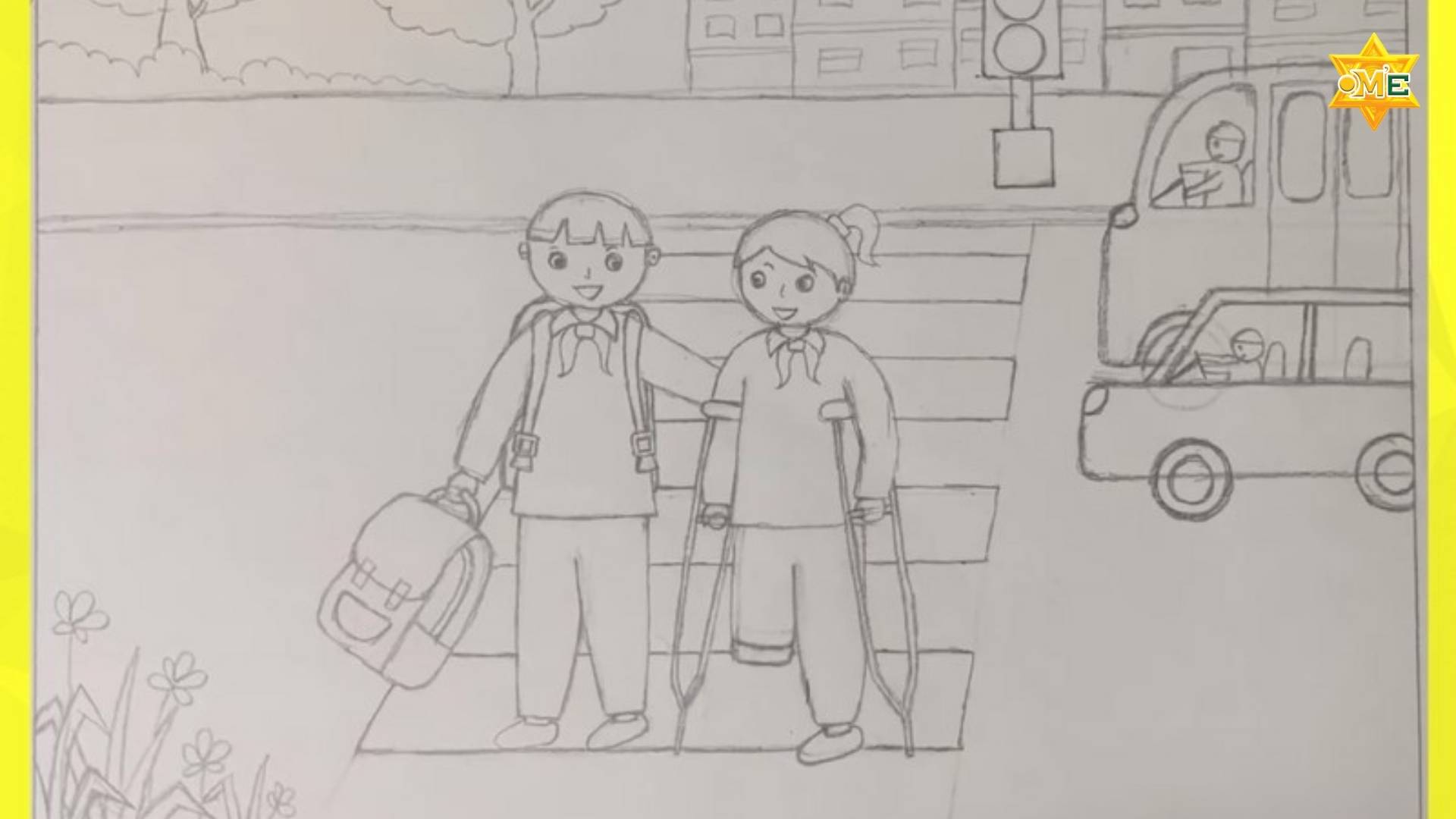 Bức Tranh Vẽ An Toàn Giao Thông