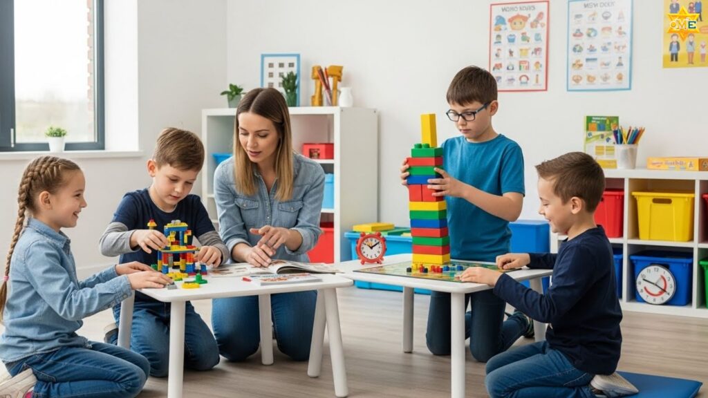 trẻ tham gia trị liệu hành vi trong điều trị ADHD