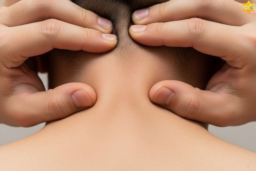 1. Vuốt cổ, vai khai thông khí huyết