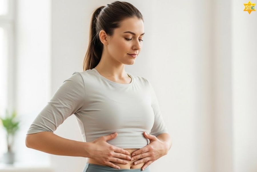 bấm huyệt bụng giảm béo