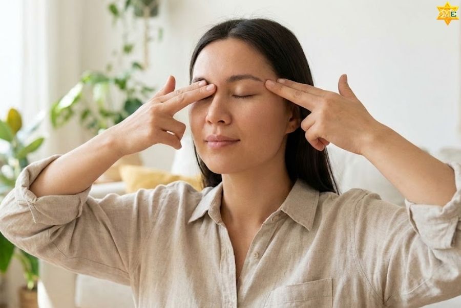 5. Huyệt Ấn Đường (Vùng đầu mặt)