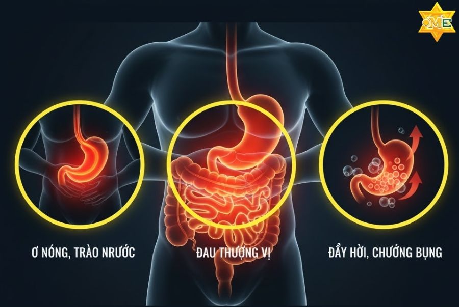 Nhận diện cơn đau dạ dày về đêm