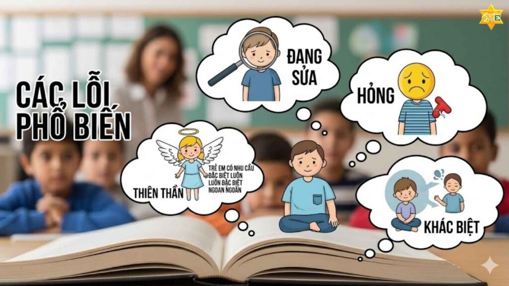 Những sai lầm thường gặp khi tìm hiểu về trẻ có nhu cầu đặc biệt