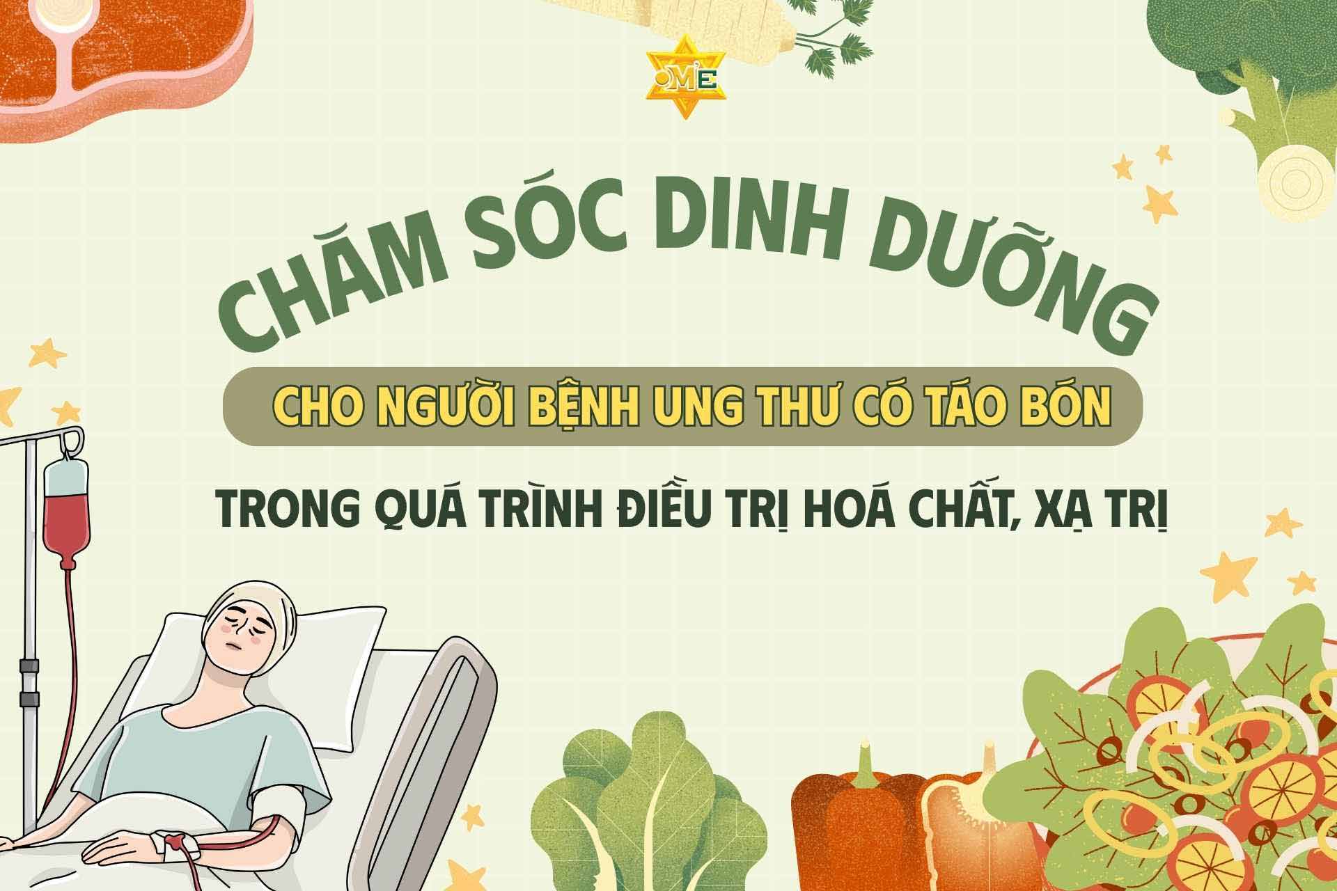 Chăm sóc dinh dưỡng cho người bệnh ung thư có táo bón trong quá trình điều trị hoá chất, xạ trị
