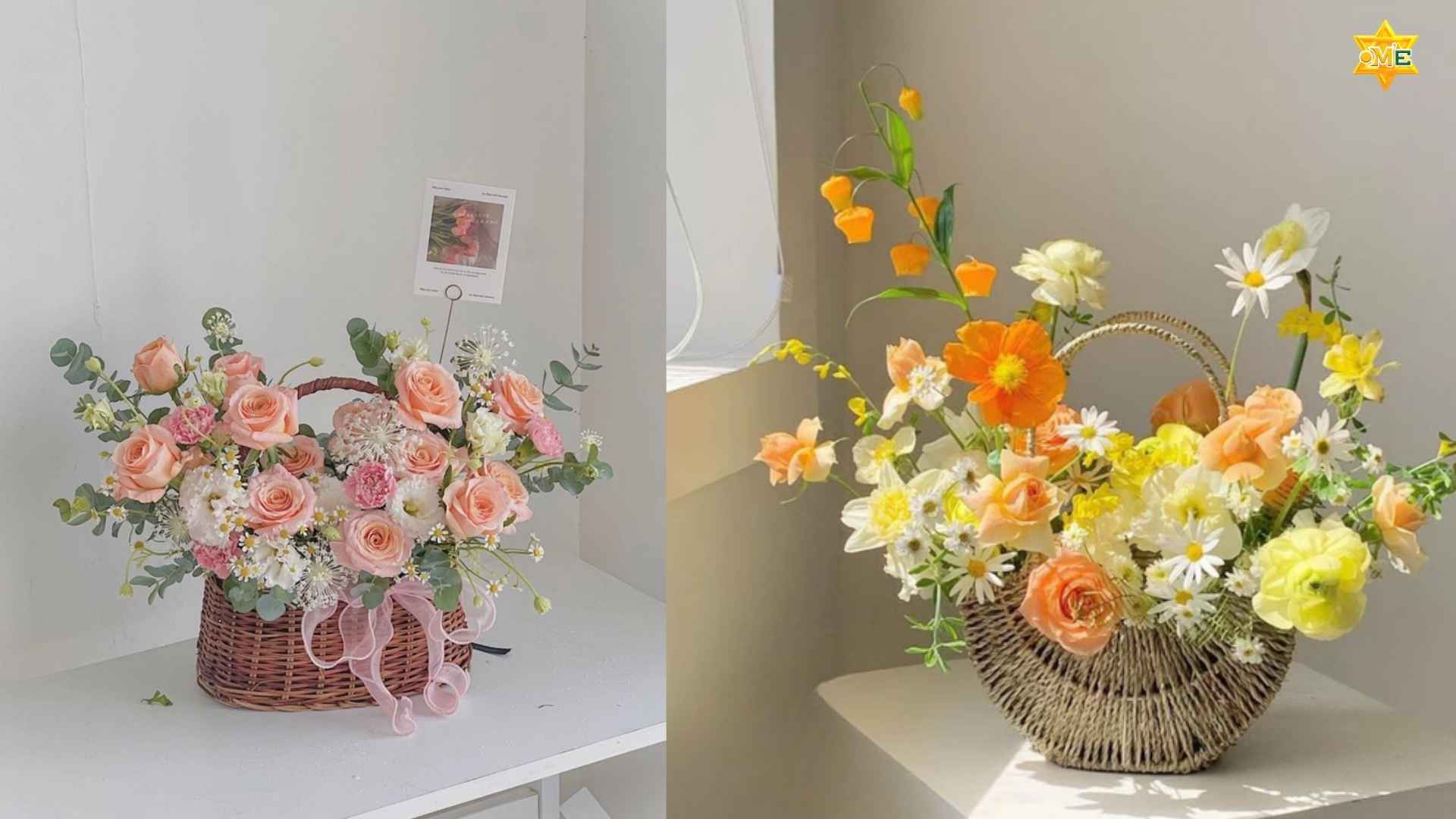 Khóa học cắm giỏ hoa online - OME Việt Nam