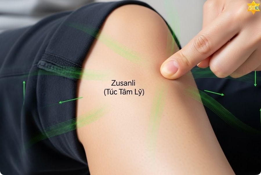 Huyệt giảm cân tại vùng chân và đùi