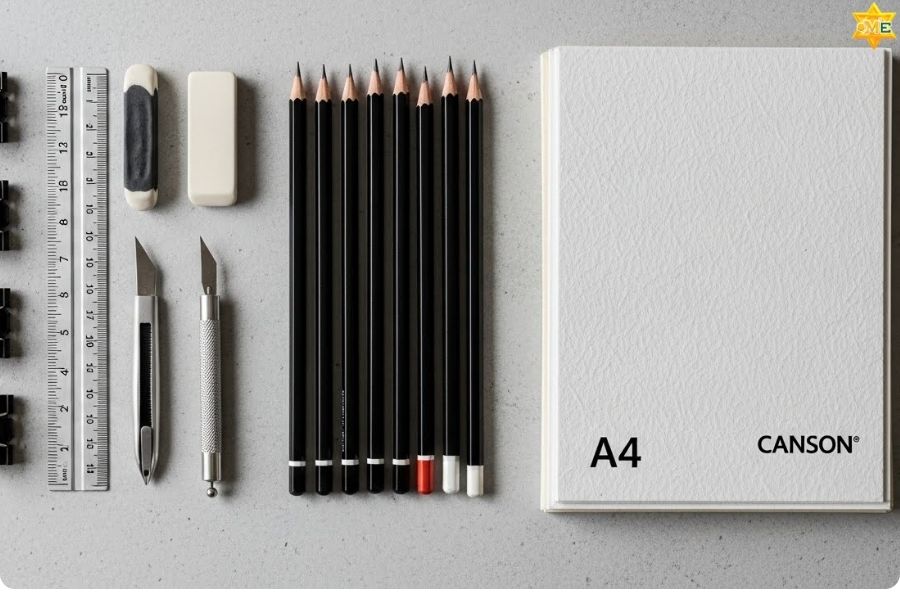Bộ dụng cụ cần thiết để tự học vẽ tại nhà
