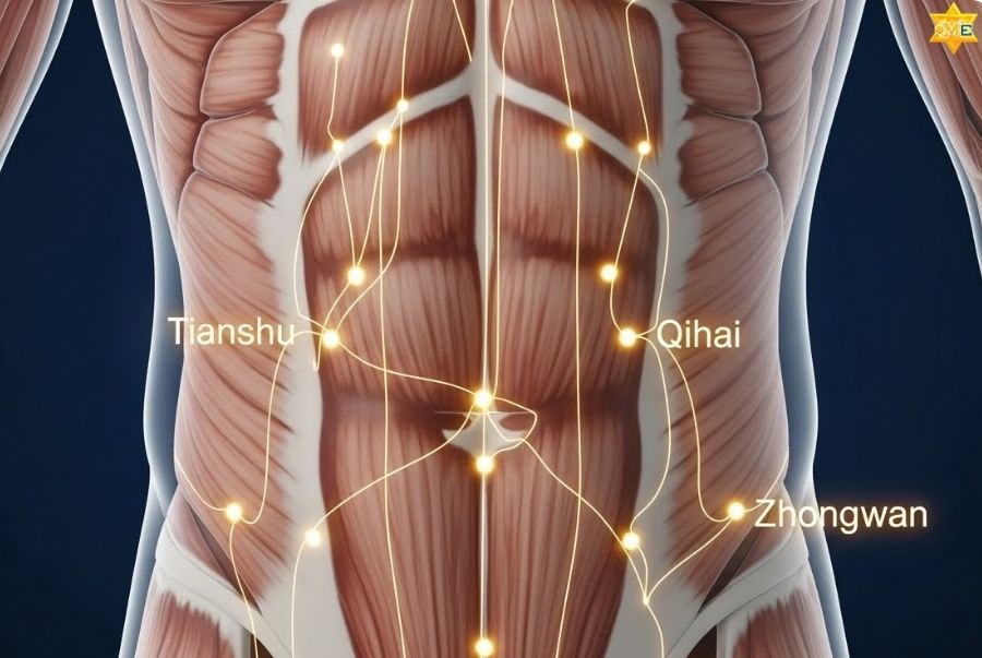 Mối liên hệ mật thiết giữa huyệt vùng bụng và sức khỏe