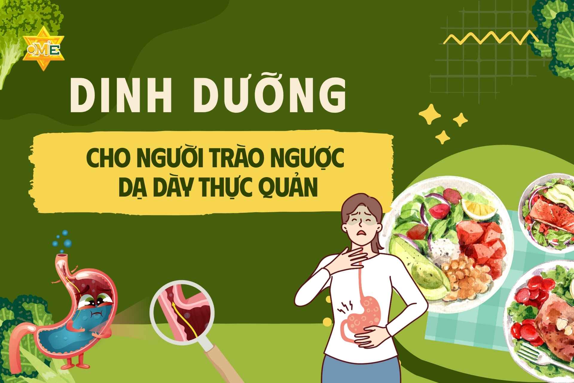 Dinh dưỡng cho người trào ngược dạ dày thực quản