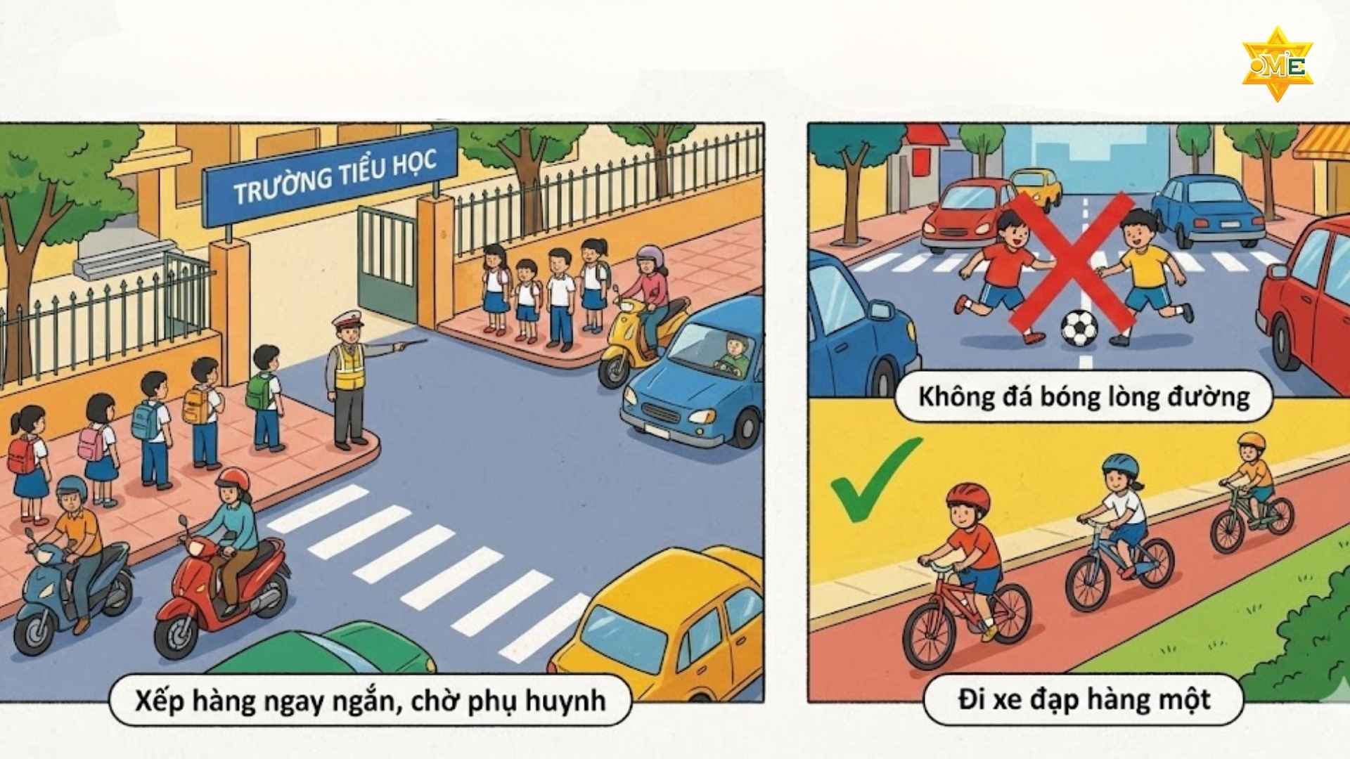 Gợi ý mẫu hình vẽ an toàn giao thông