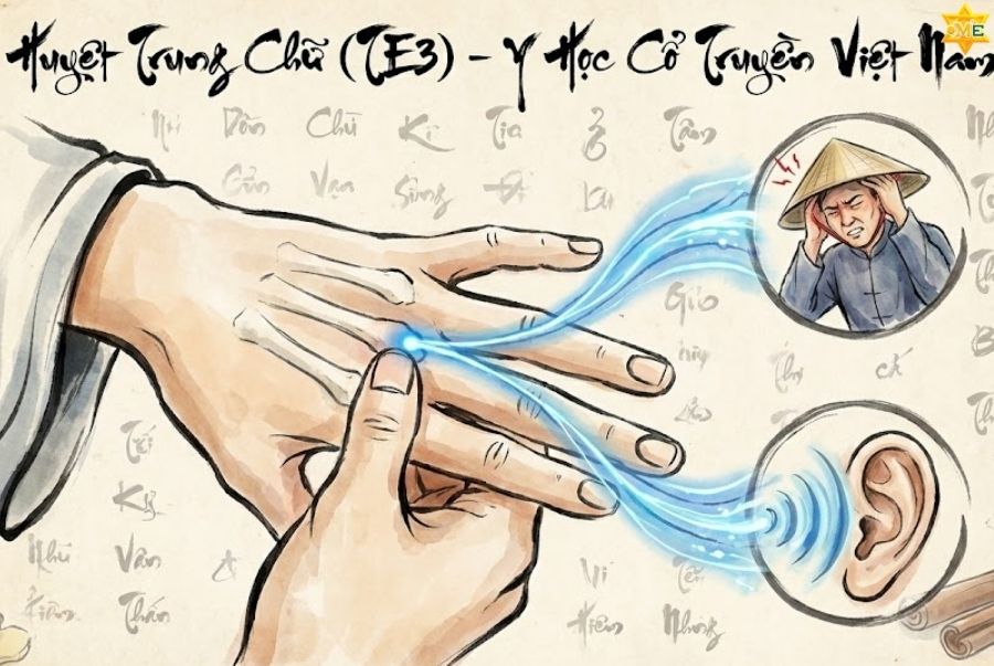 công dụng của huyệt trung chữ