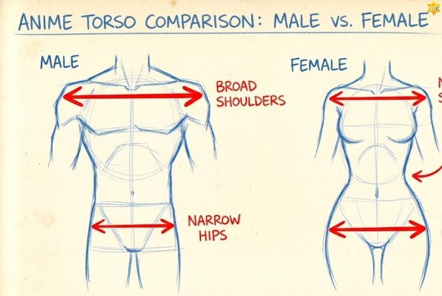 Hướng dẫn vẽ dáng người anime nữ đơn giản cho người mới