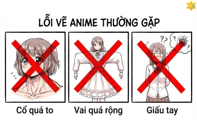 Hướng dẫn cách vẽ dáng người anime nữ đơn giản, đẹp từ A-Z