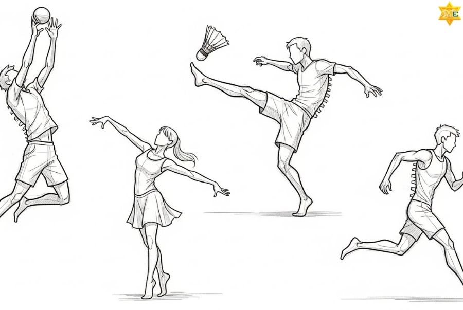 Các bước vẽ dáng người đơn giản lớp 8 chuẩn đẹp