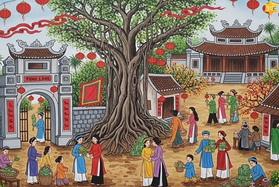 Bộ sưu tập 30+ Mẫu vẽ tranh Tết đơn giản dễ vẽ nhất 2026