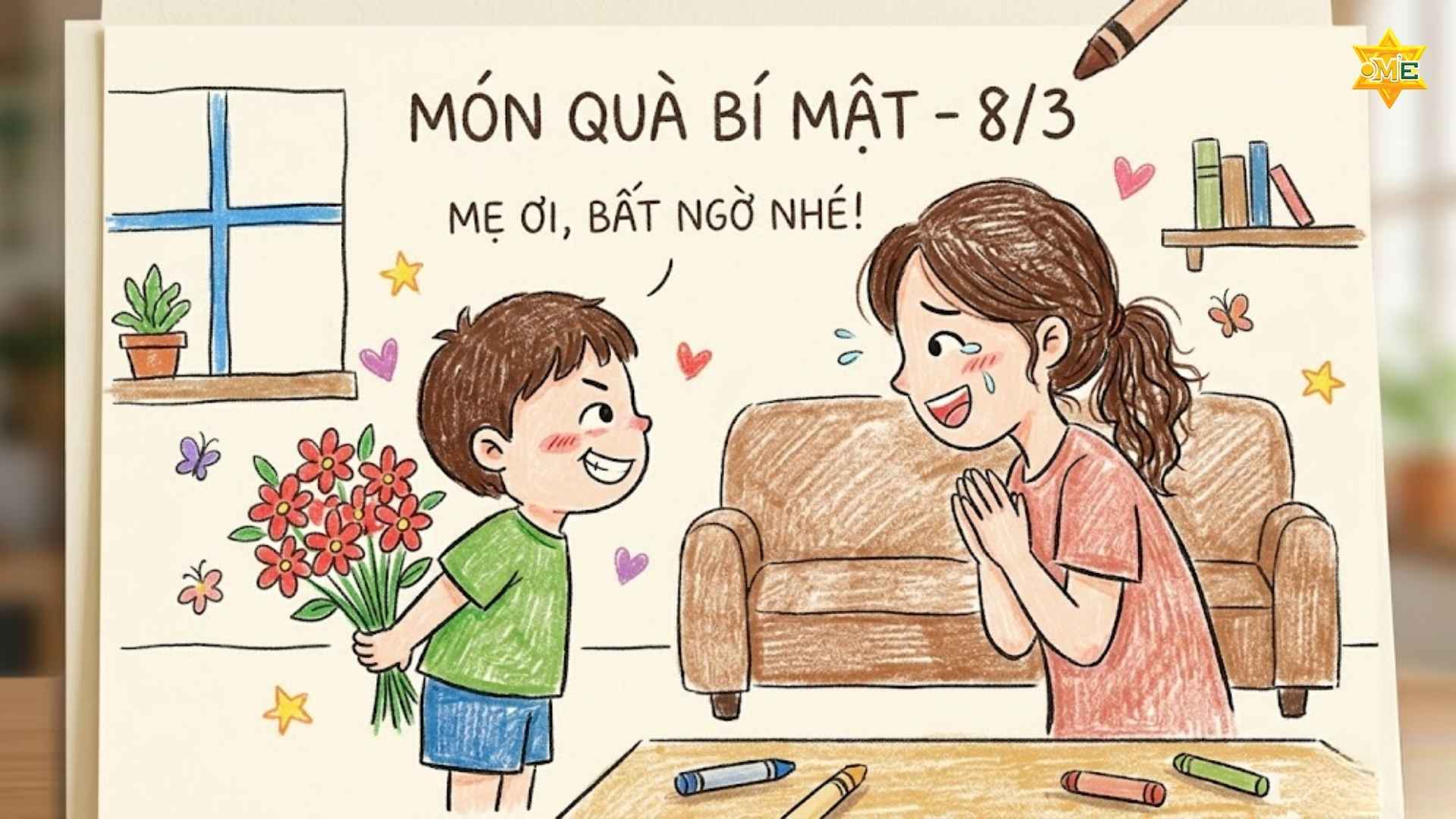 Gợi ý 10 mẫu vẽ tranh mùng 8 tháng 3 tặng mẹ