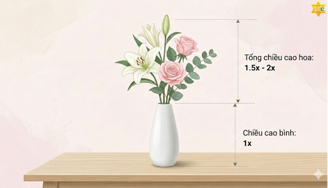 Nguyên Tắc Cơ Bản Để Có Bình Cắm Hoa Đơn Giản Đẹp