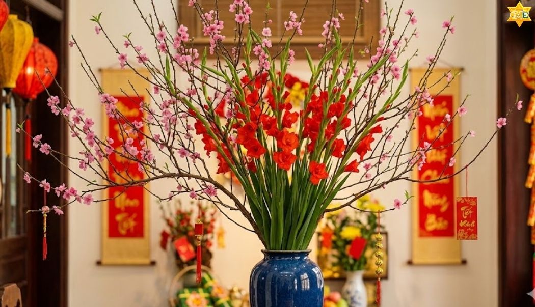 cắm hoa nghệ thuật theo chủ đề tết