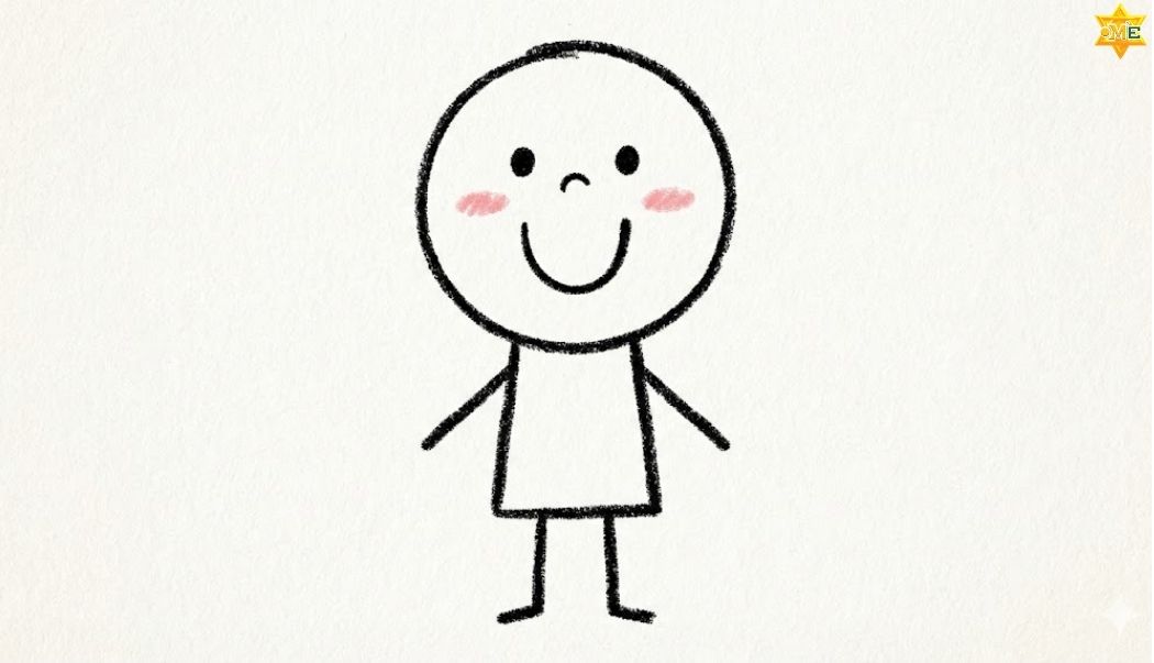 Cách vẽ người đơn giản cho trẻ em