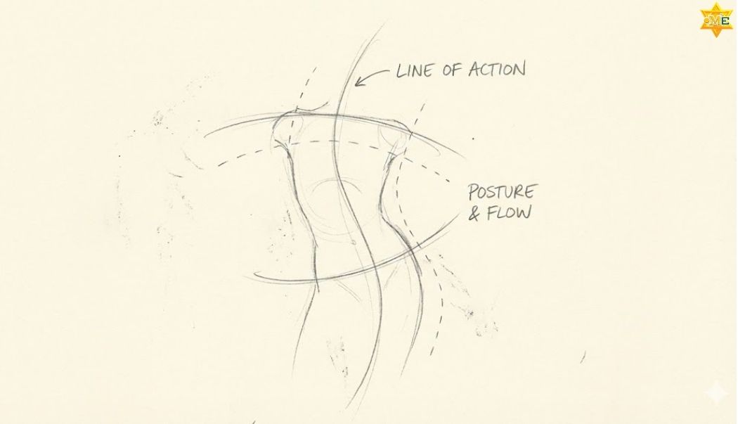 Vẽ thân hình mũm mĩm, tối giản chi tiết