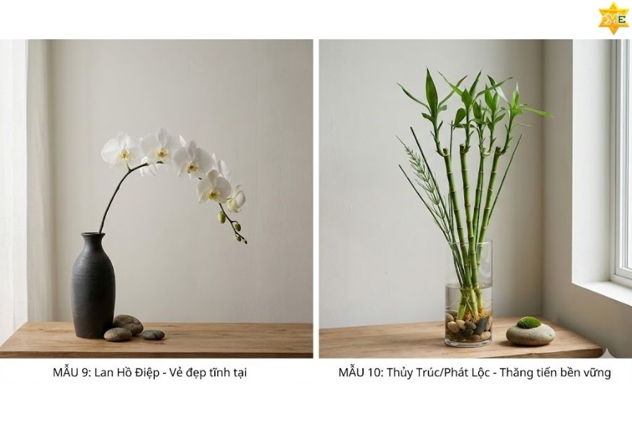 cắm hoa để bàn đẹp đơn giản