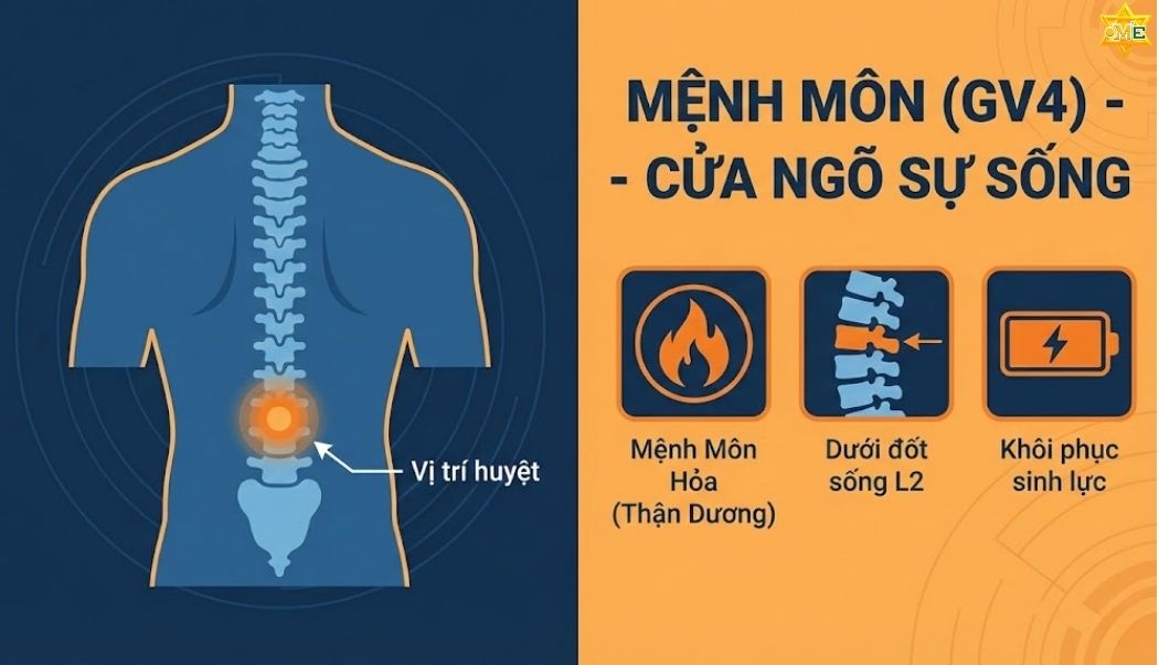 Tác dụng của Huyệt Mệnh Môn