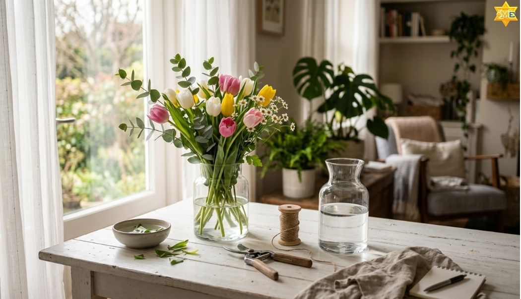 Những Kiểu Cắm Hoa Đơn Giản 