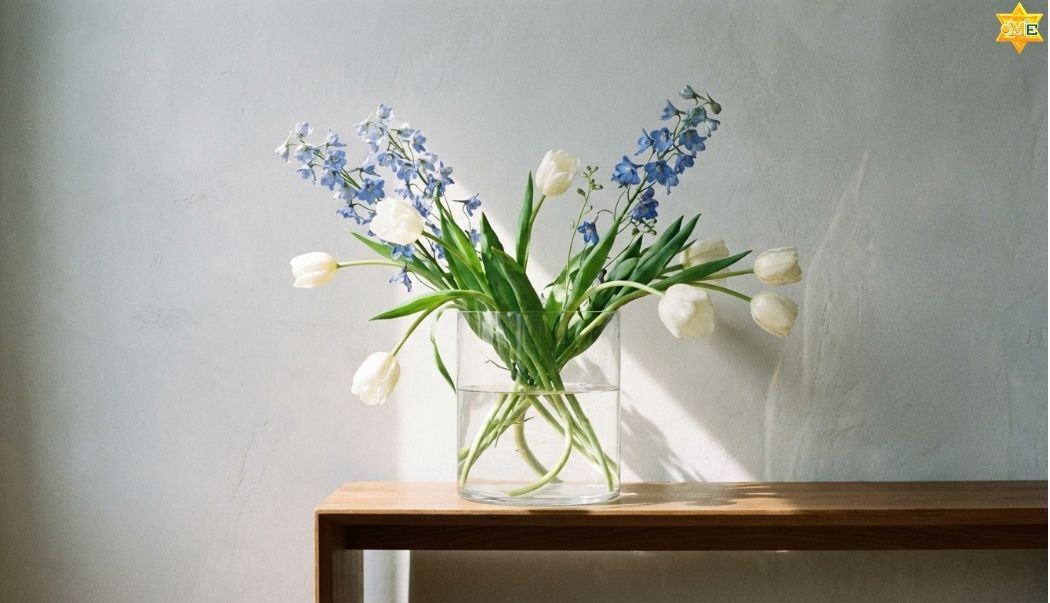 Kiểu cắm thả bình thủy tinh