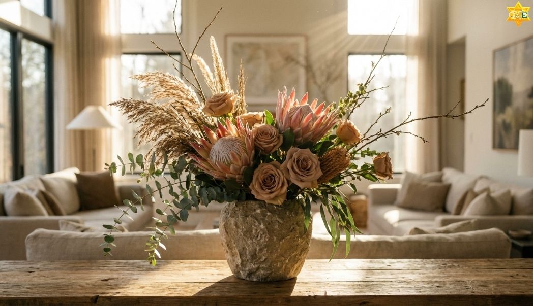 vài kiểu cắm hoa đơn giản