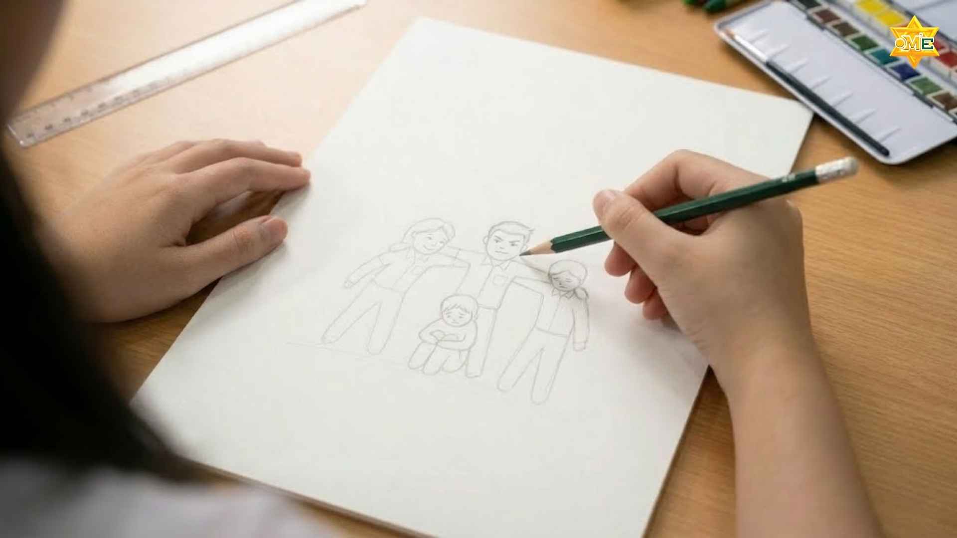 vẽ tranh bạo lực học đường đơn giản