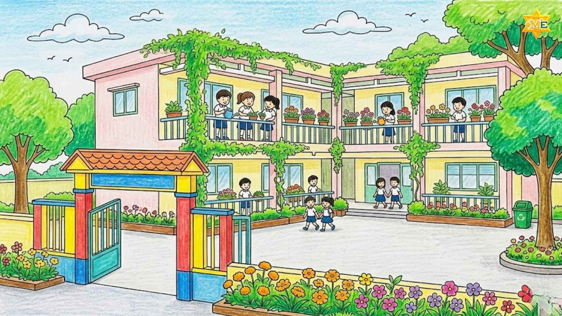 10 mẫu vẽ tranh bảo vệ môi trường xanh sạch đẹp cực đơn giản