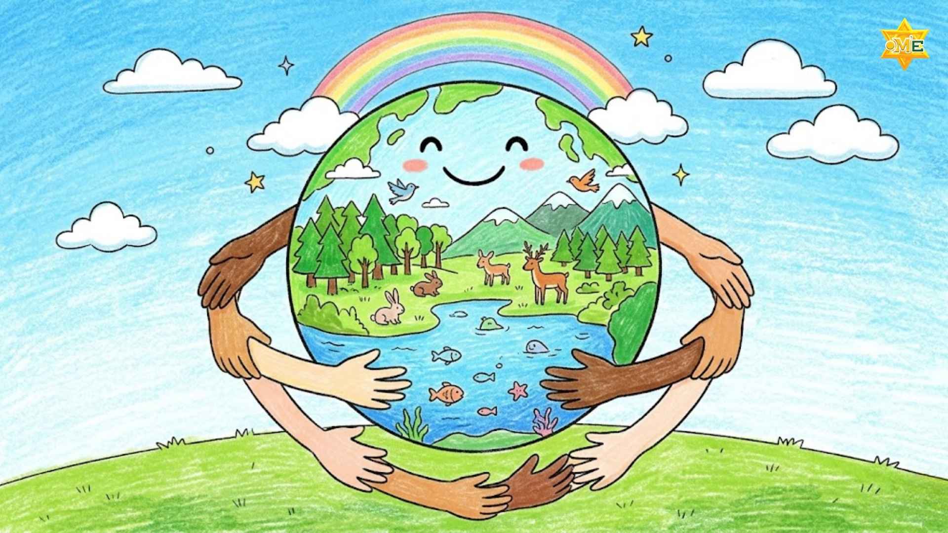 10 mẫu vẽ tranh bảo vệ môi trường xanh sạch đẹp cực đơn giản