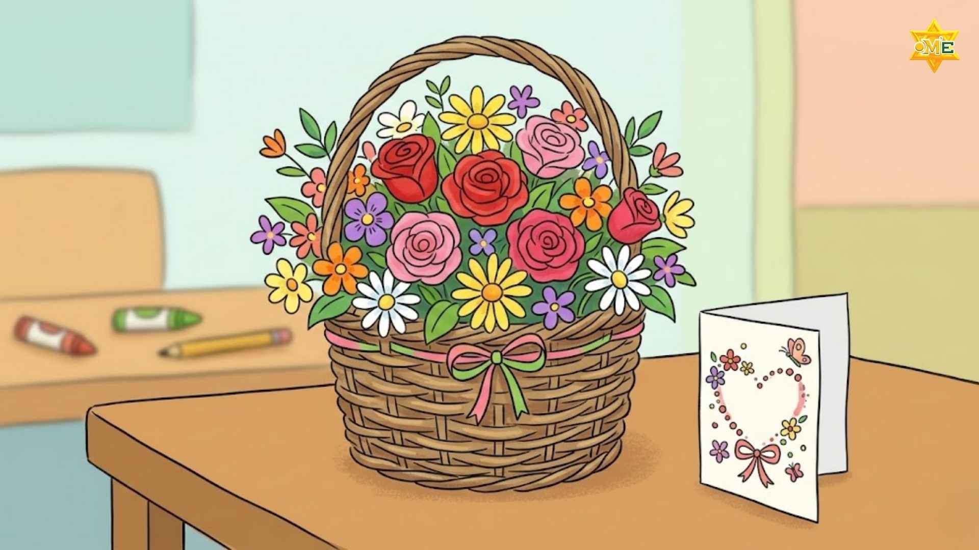 cách vẽ tranh ngày 8 tháng 3 tặng cô giáo đơn giản