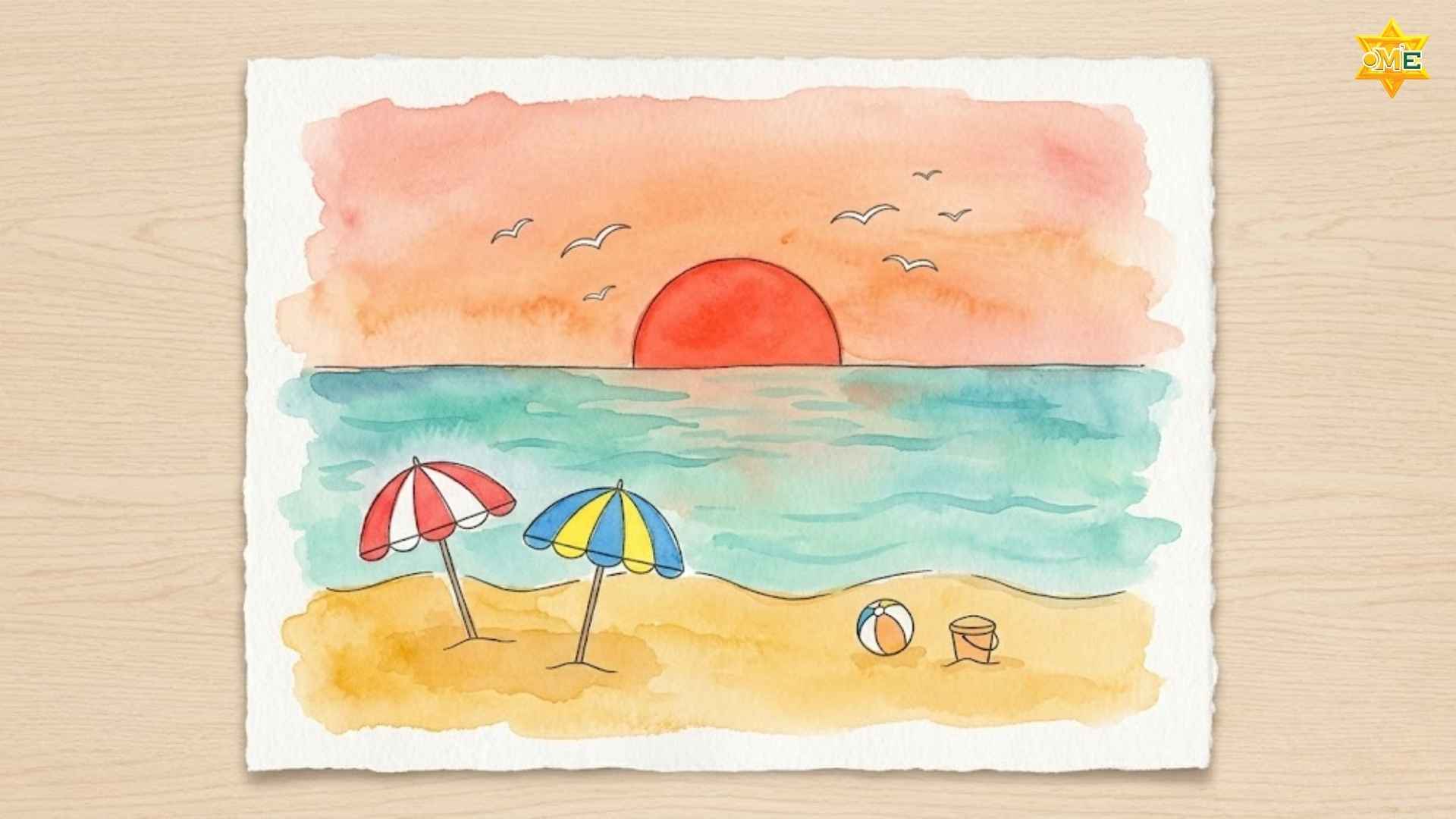 Gợi ý mẫu vẽ tranh phong cảnh đơn giản mà đẹp