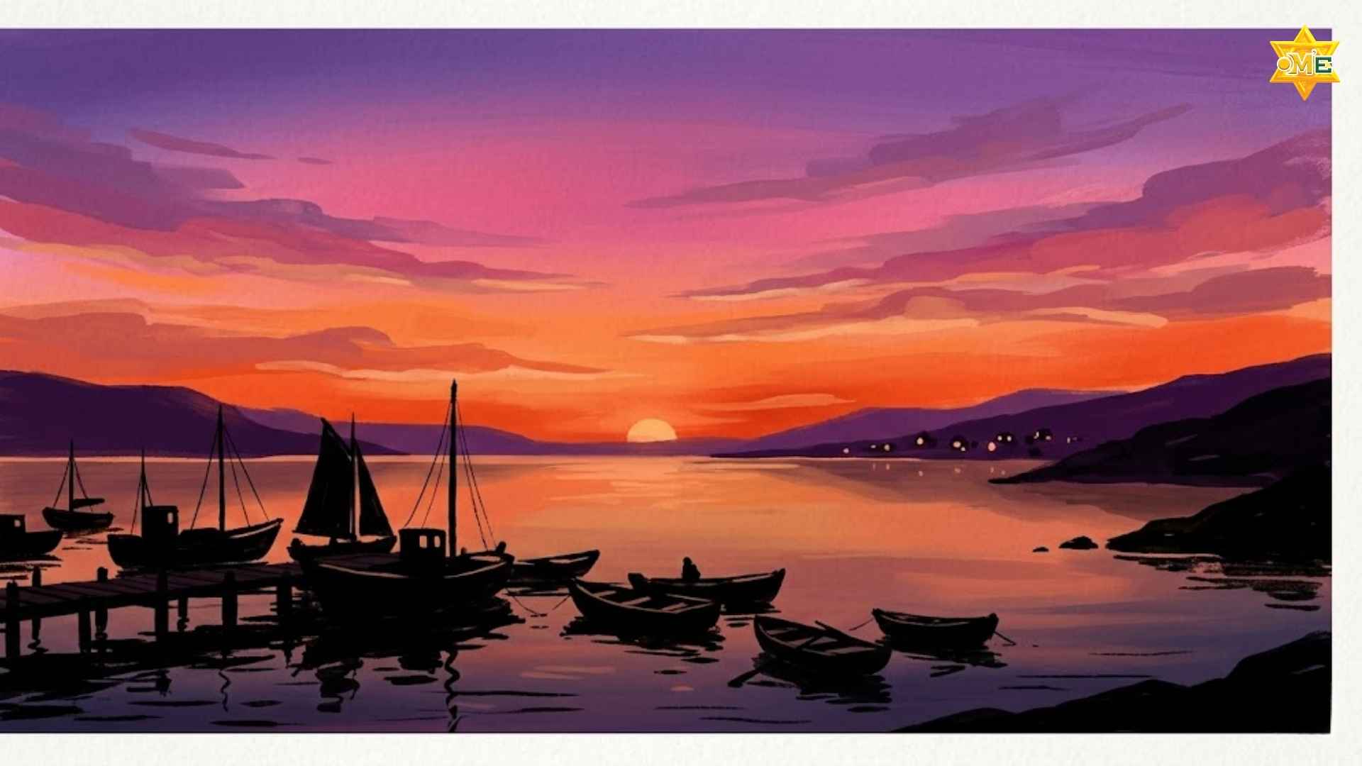 Gợi ý mẫu vẽ tranh phong cảnh đơn giản mà đẹp