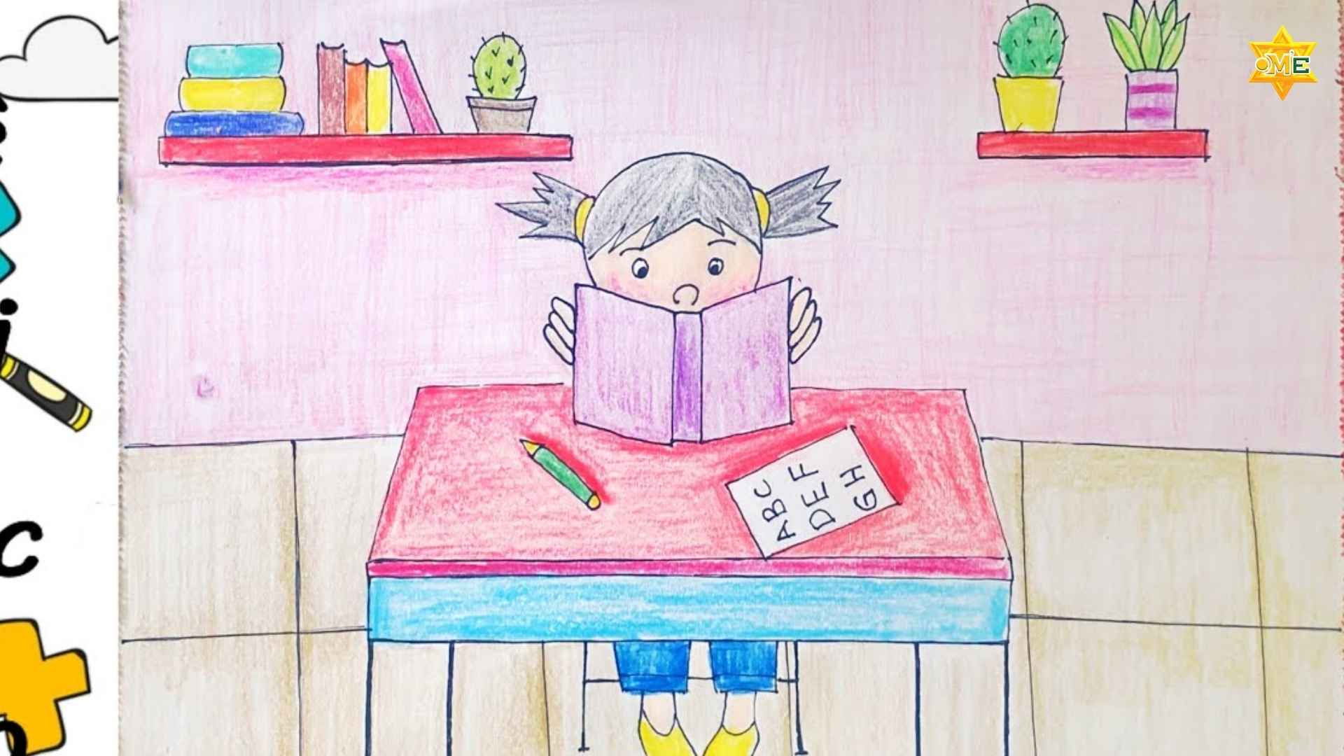 Gợi ý mẫu vẽ tranh phong cảnh đơn giản mà đẹp