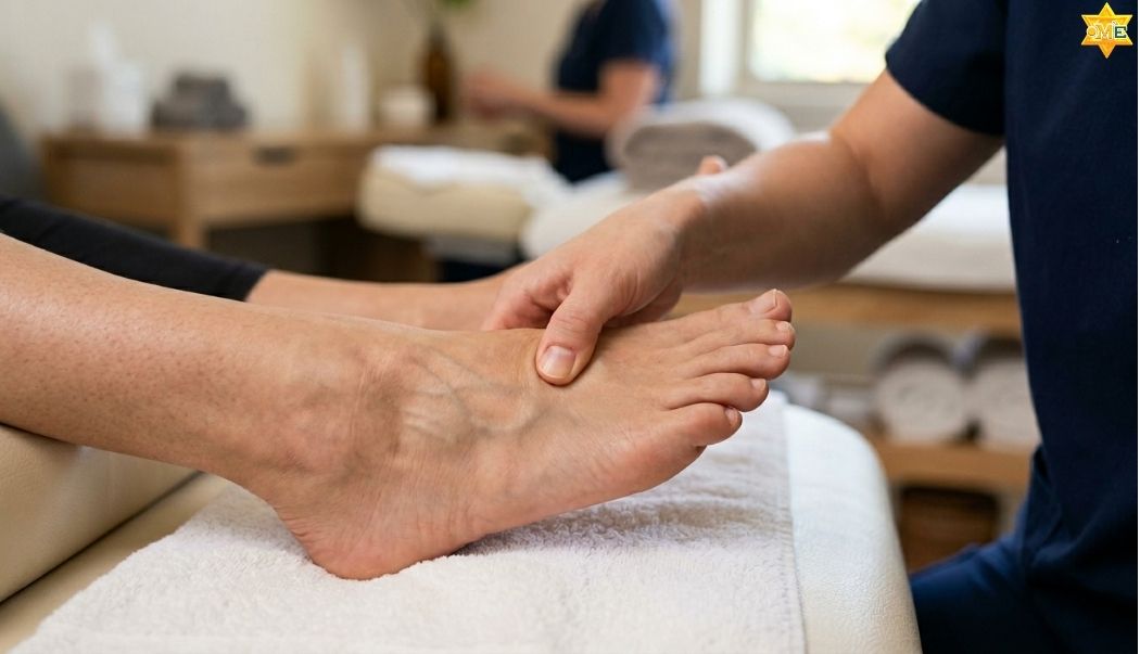 day ấn huyệt Thái Xung an toàn