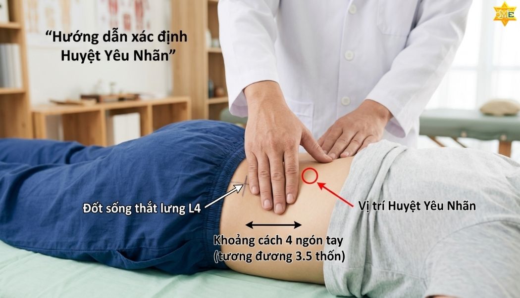 công dụng của huyệt yêu nhãn