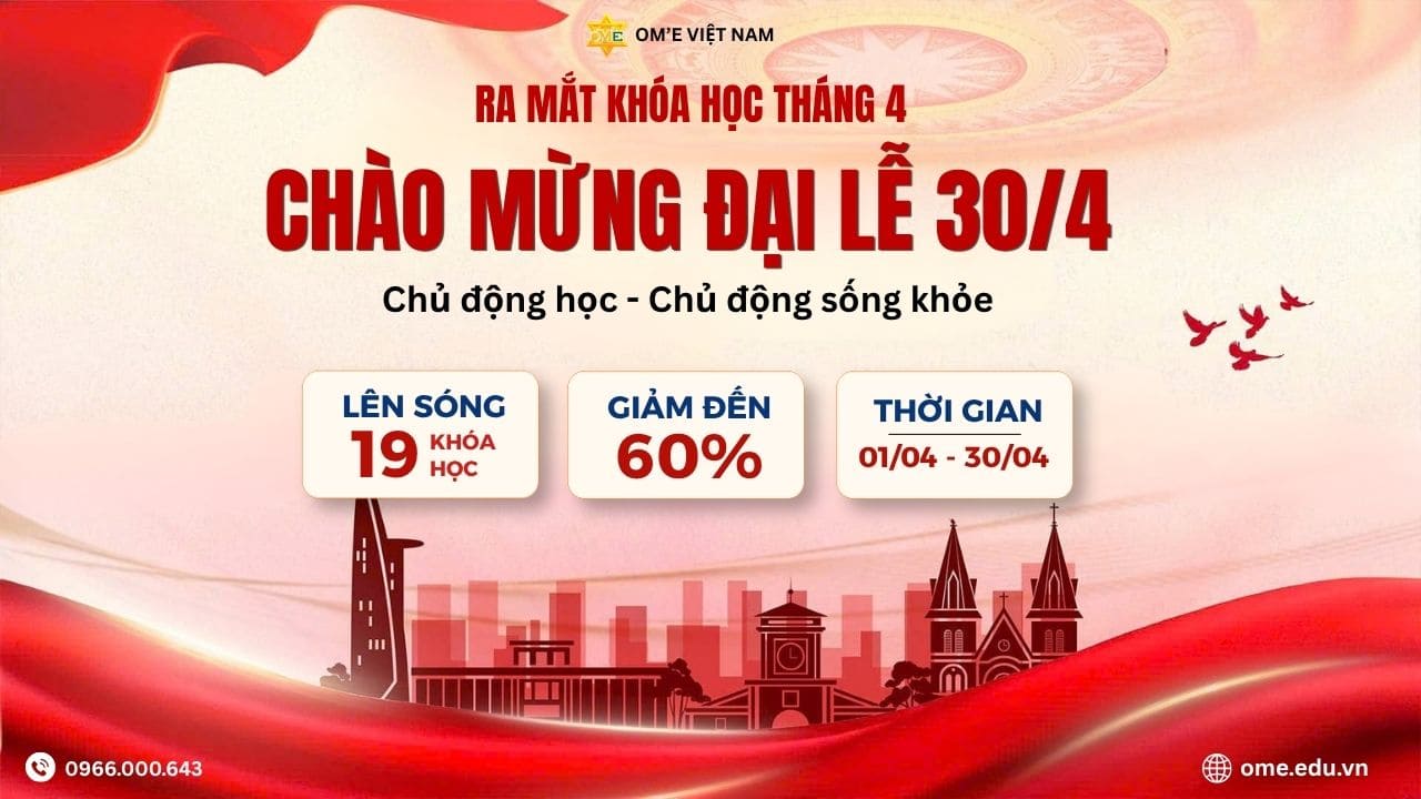LỄ HỘI RA MẮT KHÓA HỌC THÁNG 4 – CHÀO MỪNG ĐẠI LỄ 30/4: CHỦ ĐỘNG HỌC – CHỦ ĐỘNG SỐNG KHỎE