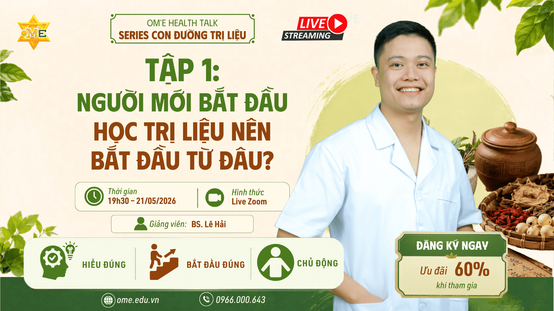 Talkshow “Con Đường Trị Liệu” – Tập 1: Người Mới Bắt Đầu Học Trị Liệu Nên Bắt Đầu Từ Đâu?