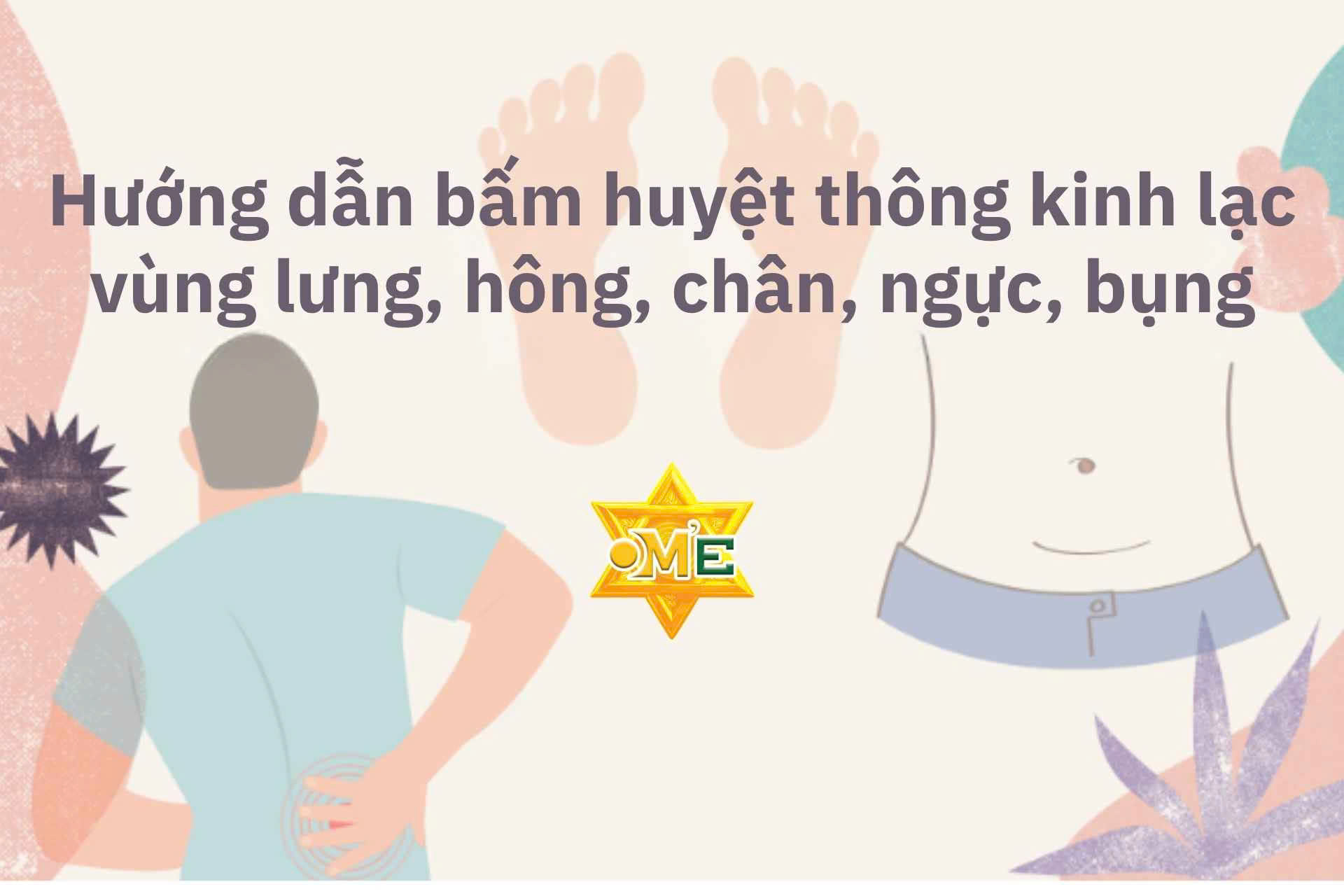 Hướng dẫn bấm huyệt thông kinh lạc vùng lưng, hông, chân, ngực, bụng