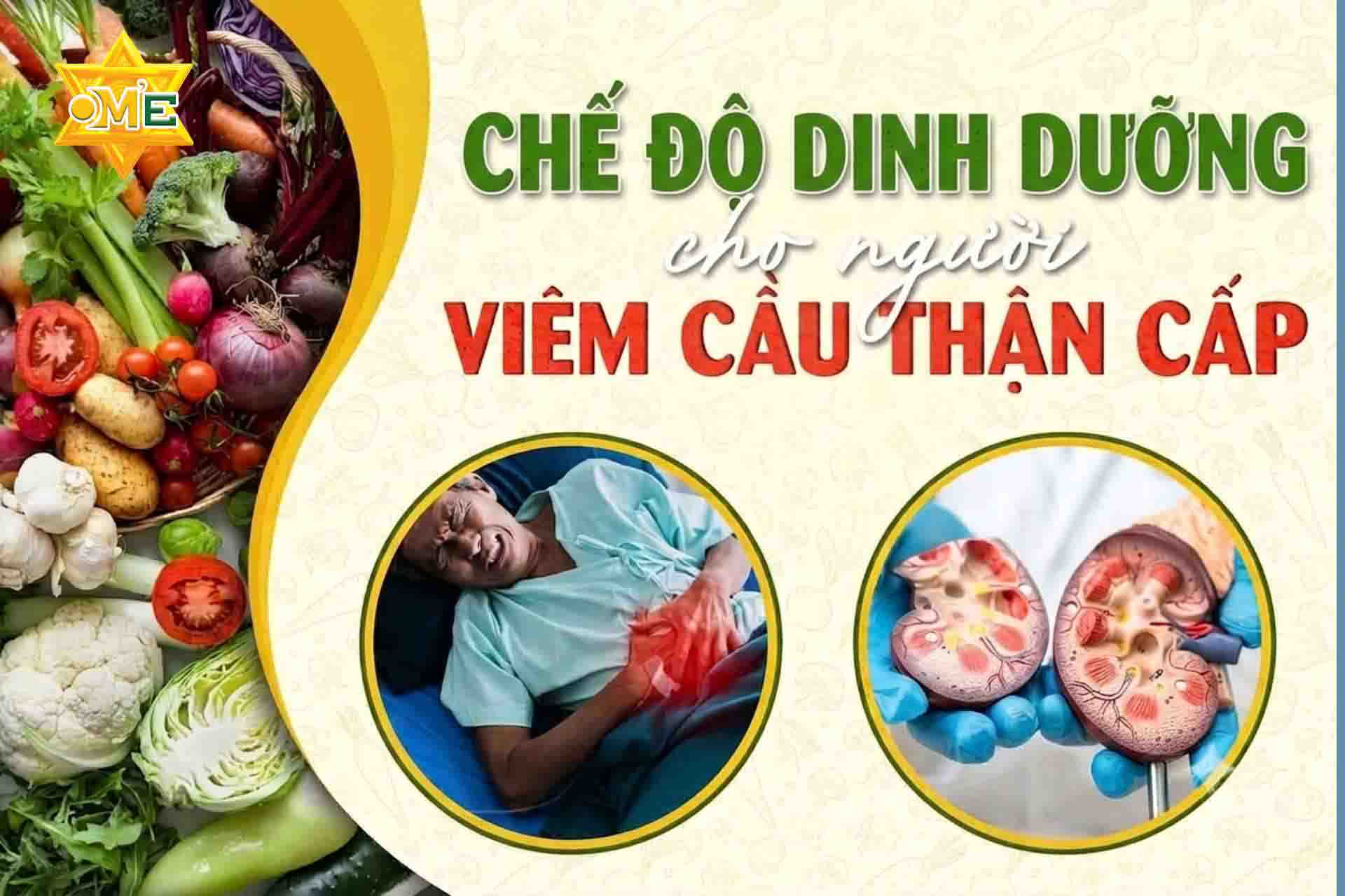 Chế độ dinh dưỡng cho người viêm cầu thận cấp