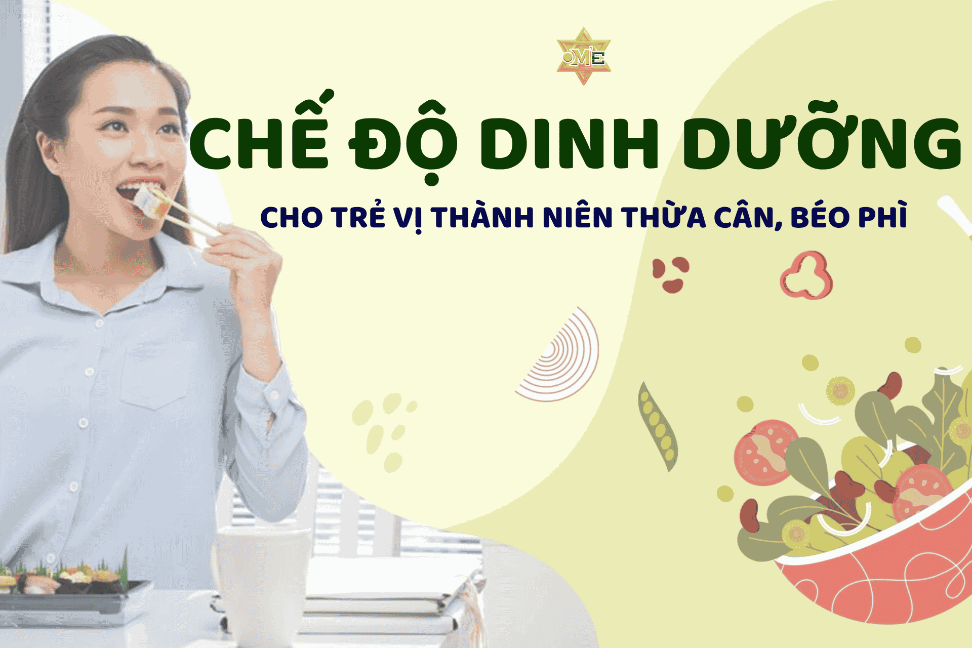 Chế độ dinh dưỡng cho trẻ vị thành niên thừa cân, béo phì